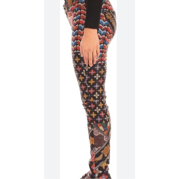 Desigual multicolor asymetric trousers style Holly size 38 EUR 8‎ USA 0326 - Picture 2 of 13